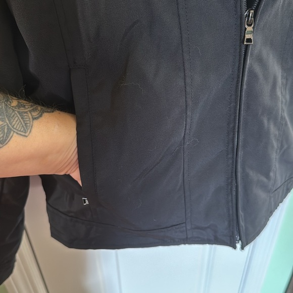 Calvin Klein Black SoftShell Nylon Cotton Water/Wind  Resistant Jacket Size L - Picture 8 of 13